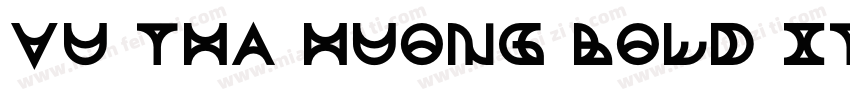 VU Tha Huong Bold It字体转换